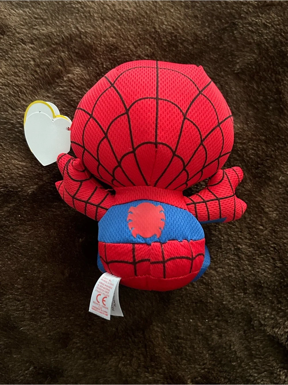 Ty Red & Blue Spider-Themed Plush